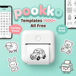 pookko app with 1000+ free templates and fonts